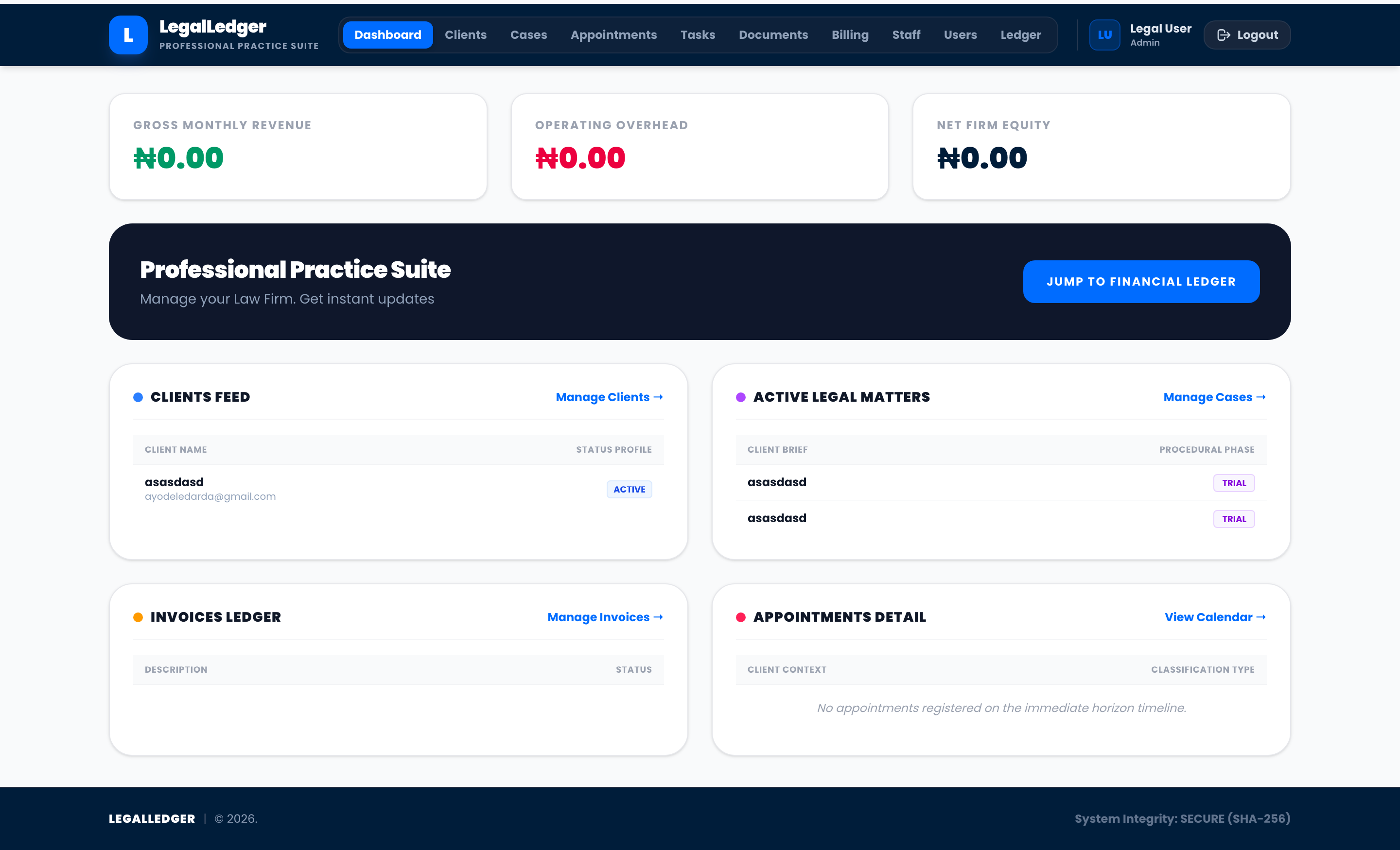 Legal Ledger
